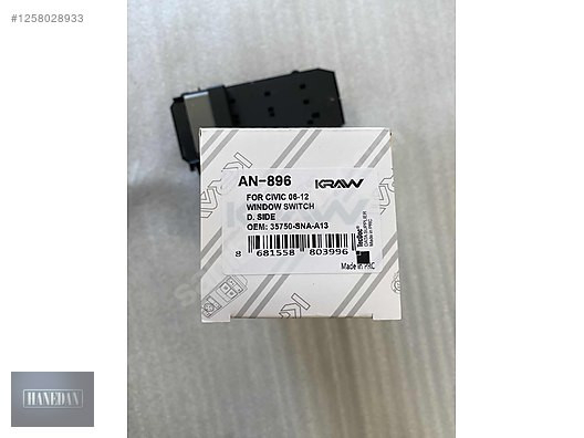 HONDA CİVİC SOL ÖN CAM DÜĞMESİ 35750-SNA-A13