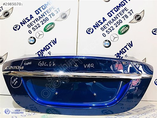 MERCEDES C SERİSİ W205 KASA BAGAJ KAPAĞI ORJ ÇIKMA METALİK MAVİ