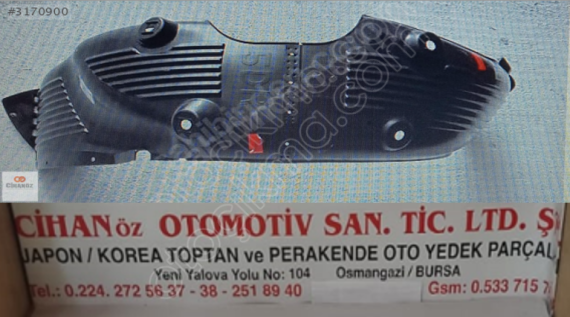 Hyundai i20 Davlumbaz 2014 - Sağ Sol - Adet Fiyatı -