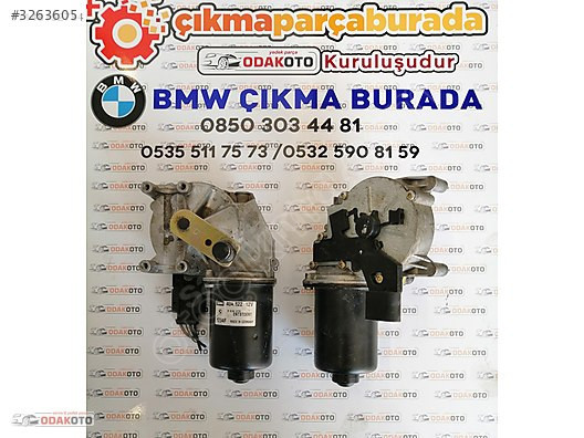 Bmw E60 5 Serisi Çıma Silecek Motoru Temiz Orijinal