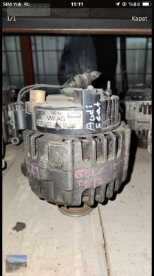 Volkswagen Polo 1.4 şarj dinamosu