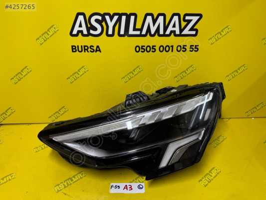 AUDİ A3 SOL FAR ORJİNAL (HATASIZ)
