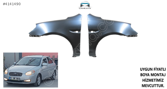 ACCENT ERA ÖN ÇAMURLUK SAĞ/SOL SIFIR 2006+ ADET FİYAT 663110P300