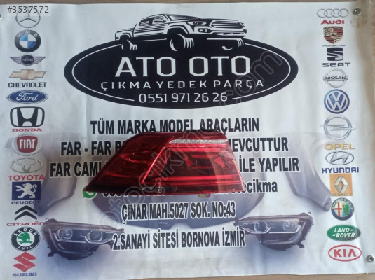 VOLKSWAGEN PASSAT B8 ORJİNAL CIKMA SOL STOP