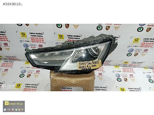 AUDİ A4 2016-2018 MERCEKLİ SOL FAR OEM 8W0941005
