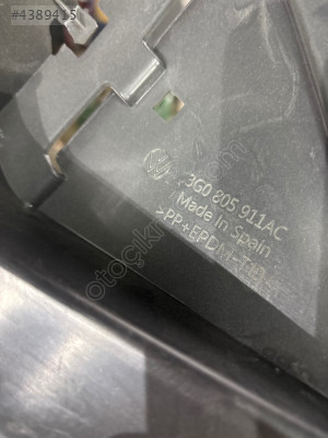 3G0 805 911 AC Passat sol davlumbaz ön Orjinal sıfır