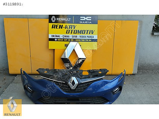 RENAULT CLİO 5 ÖN TAMPON 2020-23 ÇIKMA ORJ PARÇA MAVİ RENKAY OTO