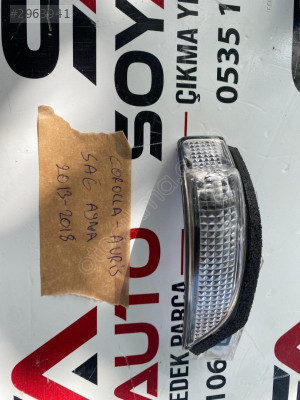 2013-2018 Toyota auris sağ ayna sinyali Orjinal çıkma