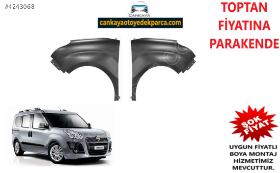 DOBLO 3 2010-2015 SAĞ SOL ÖN ÇAMURLUK 51822254 51822255 SIFIR