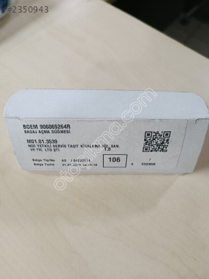 Renault Megane 4 Bagaj Açma Butonu OEM 906069264R