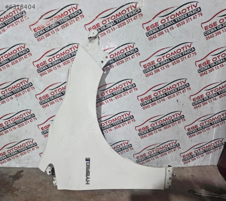 2019/2024 TOYOTA COROLLA BEYAZ SAĞ ÖN ÇAMURLUK ORJINAL BOYASIZ