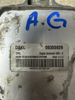OPEL ASTRA G 1.6 MOTOR BEYNİ X16XEL ORJİNAL GM 09355929