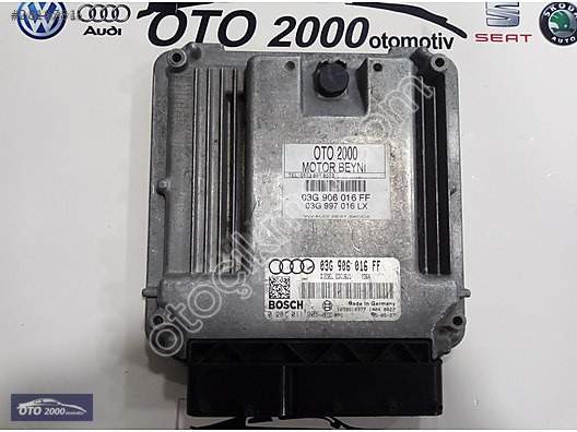 03G906016FF-03G997016LX-EDC16U1 AUDI A3 2.0 TDI BKD MOTOR BEYNİ