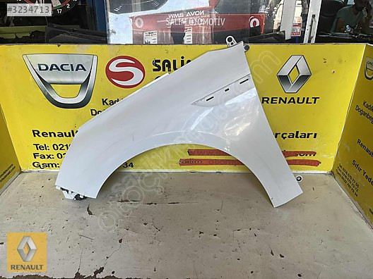 RENAULT MEGAN 4 ÇIKMA ORJİNAL BEYAZ SOL ÖN ÇAMURLUK VE DİĞER PAR