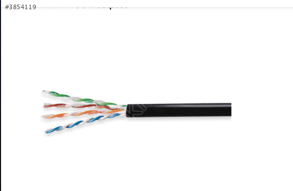 GENEL KABLO 5136100 Kablo Cat 5e 24 Awg 100 Feet Siyah