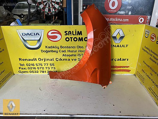 RENAULT CLIO 5 ÇIKMA ORJİNAL SOL ÇAMURLUK VE DİĞER PARÇALARI