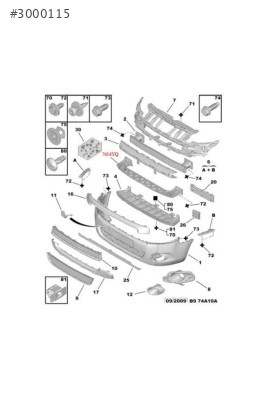 Ön Tampon Darbe Emici Bm Partner Tepee/berlingo 07- -7414yq