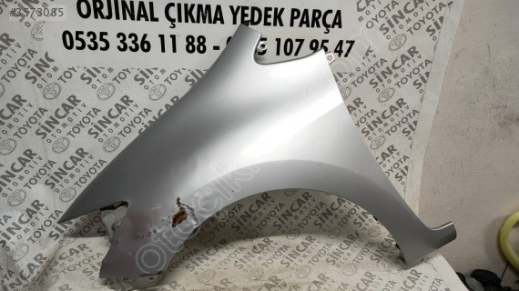 TOYOTA AURİS 2010 2012 SOL ÖN ÇAMURLUK ÇIKMA ORJİNAL