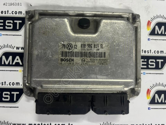 Volkswagen Passat 1.9TDI Motor Beyni 038906019GL 0281010944
