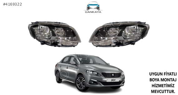 PEUGEOT 301 2016+ ÖN FAR SAĞ/SOL SIFIR ADET FIYAT  9817298380