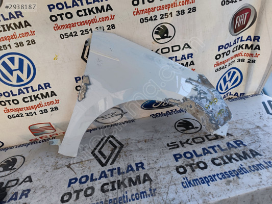 Renault klio 5 ön sağ çamurluk orijinal beyaz
