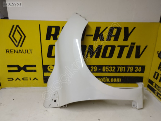 631009436R RENAULT CLİO 4 SAĞ ÖN ÇAMURLUK BEYAZ ORJ ÇIKMA RENKAY