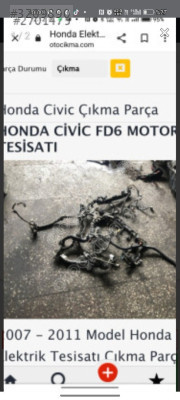 Honda Civic fd6 motor tesisati