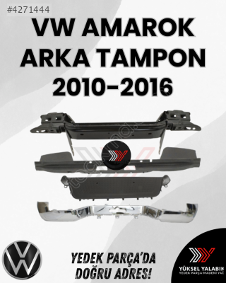 VW AMAROK ARKA TAMPON KOMPLE NİKELAJ 2010 2H5807417D03C