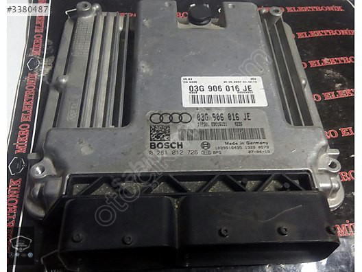 Audi A4 2.0 TDI Motor Beyni 03G906016JE - 0281012726
