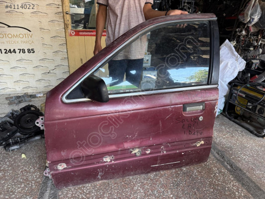 1990 Model Mitsubishi Lancer Orjinal Sol Ön Kapı Camı