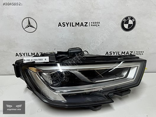 AUDİ A3 MATRİX SAĞ FAR ORJİNAL 8V0941774C