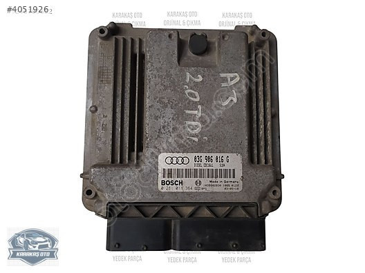 AUDİ A3 2.0 TDİ MOTOR BEYNİ ORJİNAL ÇIKMA 03G906016G