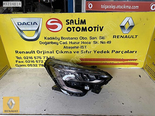 RENAULT CLIO 5 ÇIKM AORJİNAL SAĞ FAR VE DİĞER PARÇALARI