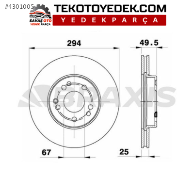 W124 88-93 S124 89-96 C124 93-97 ÖN DİSK TAKIM / BRAXİS ORJ