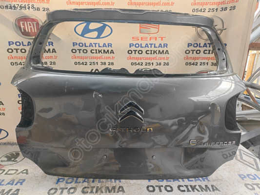 Citroen C3 Aircros bagaj kapağı orjinal göçük hasarlı füme 19-24