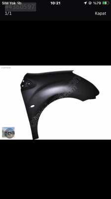 Peugoet partner tepee 09-18 sağ çamurluk