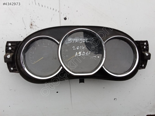 renault symbol 2014 1.5 gösterge/km saati (son fiyat)