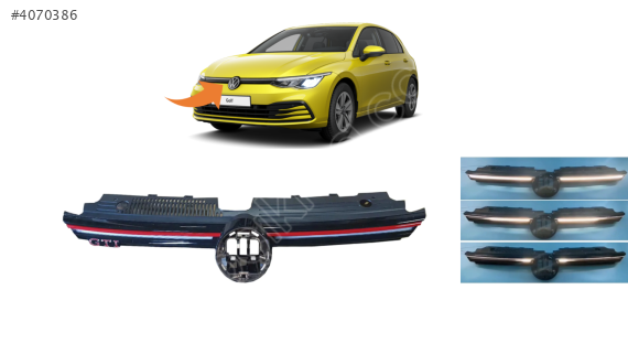 5H0853651 VW GOLF8 2020 ÖN PANJUR KIRMIZI KAYAR LED