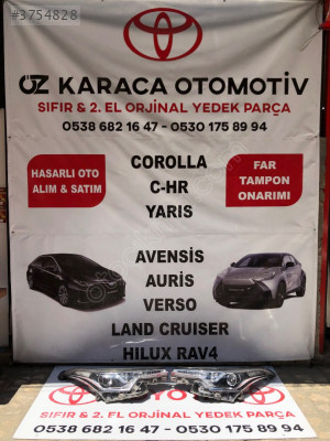 2016-2019 TOYOTA C-HR ÇIKMA ORJİNAL TAKIM ÖN FAR