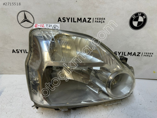 NİSSAN X-TRAİL T31 SAĞ FAR ORJİNAL DÜZ TİP
