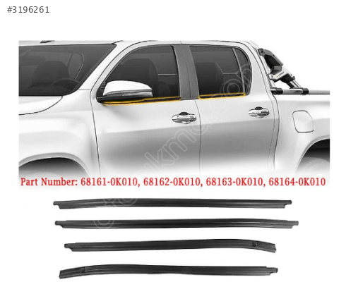 ÇITA CAM SIYIRICI FİTİL ARKA SAĞ DIŞ TOYOTA HILUX 06-14 68163-0K