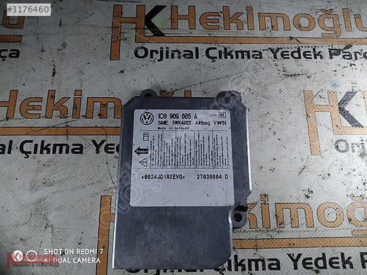 VW GOLF SEAT LEON TRANSPORTER POLO AİRBAG BEYNİ 1C0 909 605 A OR