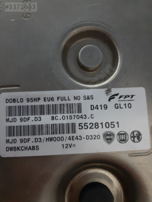 55281051 MJD9DF.D3 FİAT DOBLO MOTOR BEYNİ