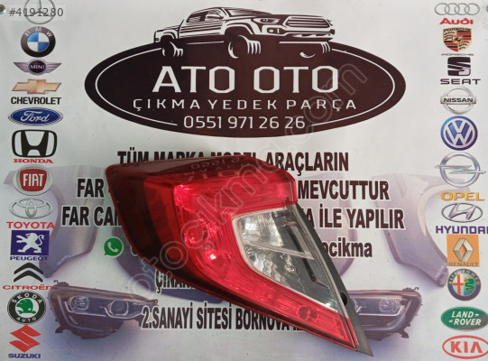 HONDA CİVİC ORJİNAL ÇIKMA SOL STOP D