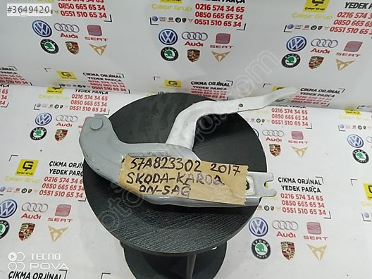 SKODA KAROQ 2017-2022 SAĞ KAPUT MENTEŞESİ OEM 57a823302