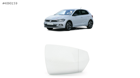 2G0857522B VW POLO 2018 SAĞ AYNA CAMI