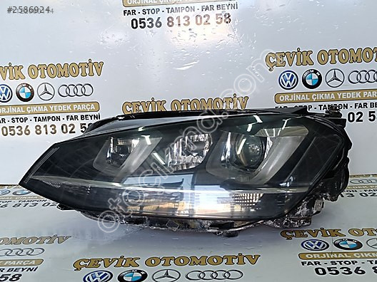 VOLKSWAGEN GOLF 7 HİGLİNE 3 BEYİNLİ SOL FAR