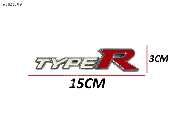 Honda Yazı Cıvıc 04-06 Arka (Type-r Yazısı)