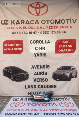 2020-2025 TOYOTA HİLUX ÇIKMA ORJİNAL SOL ÖN FAR