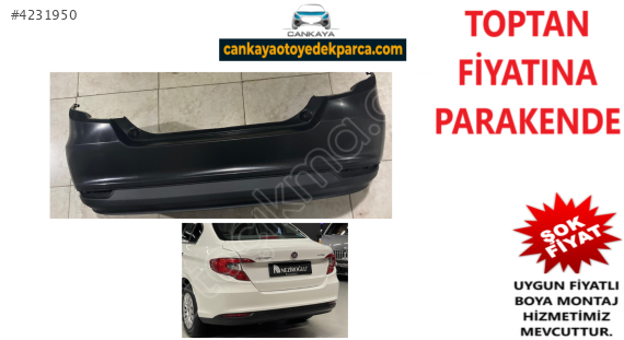 FİAT EGEA SEDAN ARKA TAMPON ALT ÜST KOMPE SIFIR  735670238